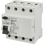 Sy - 6438020 syg - rccb 3p + n / a63 / 10ka / 30ma interrupteur diffrentiel  courant rsiduel a 4 ples ...