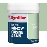 Syntilor testeur peinture meuble vert jade satin syntilor renov' cuisine et bain 0. 075l