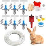 Systme d'abreuvement automatique pour lapin, kit d'abreuvement pour lapin aliment par gravit comprenant ...