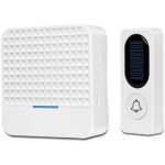 Systme d'alarme de sonnette sans fil solaire tanche, porte de 300 mtres, 52 anneaux avec lumire ...