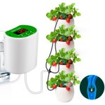 Sjlerst - systme d'arrosage automatique d'intrieur pour 4 plantes en pot, goutte  goutte automatique ...