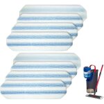 Convient au syst�me de balai plat vileda h2pro / o - cedar h2pro, paquet de 8 tampons de rechange, lavables ...