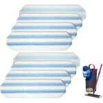 Convient au systme de balai plat vileda h2pro / o - cedar h2pro, paquet de 8 tampons de rechange, lavables ...