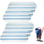 Convient au systme de balai plat vileda h2pro / o - cedar h2pro, paquet de 8 tampons de rechange, lavables ...