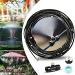 Système de brumisation 15m , kit d'irrigation système de brumisation extérieur 15m avec 21 buses de brumisatio ... Système de brumisation 15m , kit d'irrigation système de brumisation extérieur 15m avec 21 buses de brumisatio ...