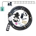 Systeme brumisation, tuyau d'arrosage + buses de brumisation + si�ges de brumisation, brumisateur terrasse, ...