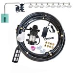 Systeme brumisation, tuyau d'arrosage + buses de brumisation + si�ges de brumisation, brumisateur terrasse, ...