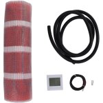 Syst�me de chaleur de chauffage du sol radiant �lectrique 220v avec thermostat grande taille pour la ...