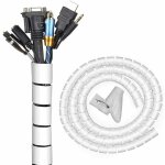 Systme de gestion des cbles - spirale cache - cble - 22 mm x 3 mtres - organisateur de fil flexible ...