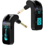 Syst�me de guitare sans fil, 2, 4 ghz, 8 canaux, rechargeable, �metteur audio sans fil pour guitare �lectrique ...