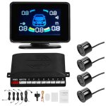 Système de radar de recul avec 4 capteurs avant / arrière détection de distance, affichage lcd, réglage ... Système de radar de recul avec 4 capteurs avant / arrière détection de distance, affichage lcd, réglage ...