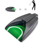 Syst�me de retour de balles de golf automatique, putting green d'int�rieur, aliment� par batterie, id�al ...