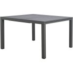 M&s - table en alu carree extensible 120x120 - 180 cm coloris gris M&s - table en alu carree extensible 120x120 - 180 cm coloris gris