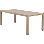 M&s - table en alu extensible 200 - 300 cm coloris creme