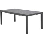 M&s - table en aluminium extensible 200 - 300 cm plateau bois gris