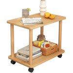 Table d'appoint facile � assembler table d'appoint � 2 niveaux, �tag�re ouverte canap� petite table � ...