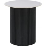 Table d'appoint, bout de canap�, table de chevet en c�ramique  eclat  - 50 x 50 x 55 cm - blanc