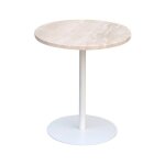 Atmosphera - table d appoint celen travertin blanc 40x45cm crateur d'intrieur