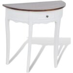 Décoshop26 - table d'appoint console d'entrée meuble de salon avec tiroir plateau demi - rond en mdf ... Décoshop26 - table d'appoint console d'entrée meuble de salon avec tiroir plateau demi - rond en mdf ...