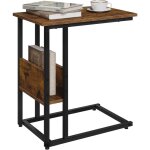 Woltu - table d'appoint en forme de c bout de canapé, table basse, en bois d'ingénierie avec cadre en ... Woltu - table d'appoint en forme de c bout de canapé, table basse, en bois d'ingénierie avec cadre en ...