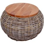 Table d'appoint hhg - 088, table en rotin table de fleurs table de café table de salon table en bois, ... Table d'appoint hhg - 088, table en rotin table de fleurs table de café table de salon table en bois, ...
