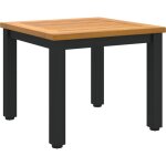Vidaxl - tables de jardin naturel et noir 45 x 45 x 38 cm