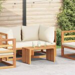 Table d'appoint de jardin - table basse marron 70 x 37. 5 x 35. 5 cm 842384