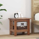 Table d'appoint marron bois massif d'acajou