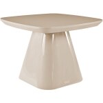 Table d'appoint en mdf - taupe laqu� - nataza