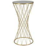 Table d'appoint en m�tal  tower  80cm or
