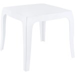 Clp - table du salon �l�gant en table basse en plastique transparent diff�rentes couleurs couleur : blanc ...
