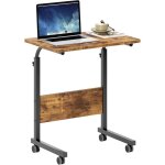Table d'appoint rglable en hauteur pour bureau d'ordinateur portable 60 x 40 cm, table de support d'ordinateu ...