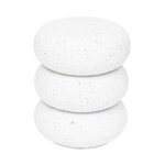 Atmosphera - table d'appoint totem 'stonento' 43cm blanc