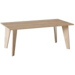 Table aris 138 x 80 cm pour cuisine, salon, salle � manger ch�ne sonoma