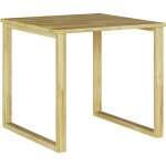 Table de bain de soleil marron 50. 5 x 50. 5 x 46 cm pin impr�gn� vidaxl