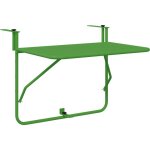 Vidaxl - table suspendue de balcon vert 60 x 39 x 65 cm acier Vidaxl - table suspendue de balcon vert 60 x 39 x 65 cm acier