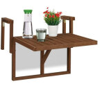 Table de balcon suspendue en bois