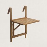 Jj. - table de balcon suspendue rabattable en bois julie Jj. - table de balcon suspendue rabattable en bois julie