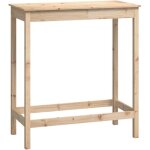 Table de bar 100x50x110 bois massif de pin