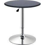 Table de bar table bistro mange - debout chic style contemporain table ronde hauteur r�glable 67 - 93 ...