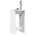 Table de bar blanc 51x50x103, 5 cm bois d'ing�nierie vidaxl