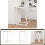 Table de bar blanc 80x80x110 cm bois massif de pin - table de bar - table basse - table en bois - table ... Table de bar blanc 80x80x110 cm bois massif de pin - table de bar - table basse - table en bois - table ...