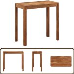 Table de bar bois massif d'acacia et finition miel 110x55x106cm - table basse - table de bar - table ... Table de bar bois massif d'acacia et finition miel 110x55x106cm - table basse - table de bar - table ...