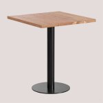 Table de bar carrée en bois d'acacia macchiatto sklum &x2194&xfe0e 70 cm Table de bar carrée en bois d'acacia macchiatto sklum &x2194&xfe0e 70 cm
