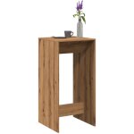 Table de bar ch�ne artisanal 51x50x103, 5 cm bois d'ing�nierie - vidaxl