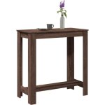 Table de bar ch�ne marron 102x50x103, 5 cm bois d'ing�nierie vidaxl