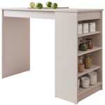 Table de bar comfivo cedrus, cachemire, 102x50x115cm, stratifi�