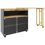 Fairwhale - table de bar extensible rotative led noir + or - table haute bistro télescopique avec rangement ... Fairwhale - table de bar extensible rotative led noir + or - table haute bistro télescopique avec rangement ...