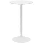 Table de bar haute cuisine ronde 60 cm diam�tre hauteur ajustable