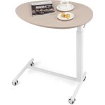 Costway - table bar haute, table mange debout réglable 74 - 108 cm, table bar mobile, roulettes verrouillables ... Costway - table bar haute, table mange debout réglable 74 - 108 cm, table bar mobile, roulettes verrouillables ...